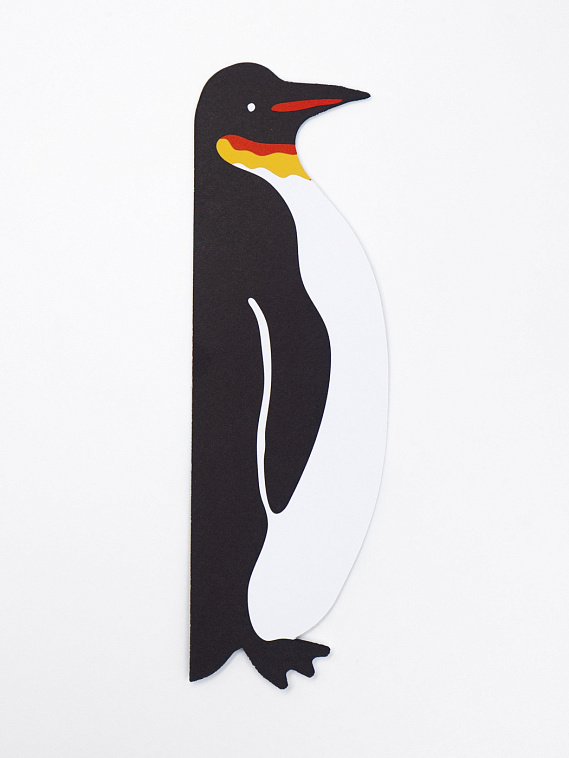 Закладка фигурная "ЗМ. Пингвин" 606x758